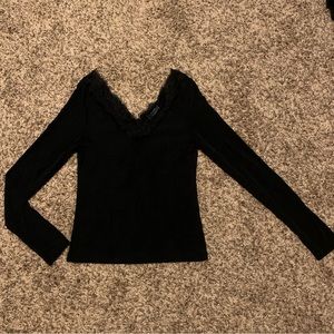 H&M Black Formal LongSleeve Blouse